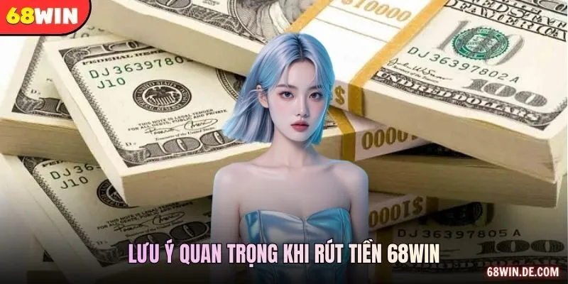 Lưu ý quan trọng khi rút tiền 68WIN